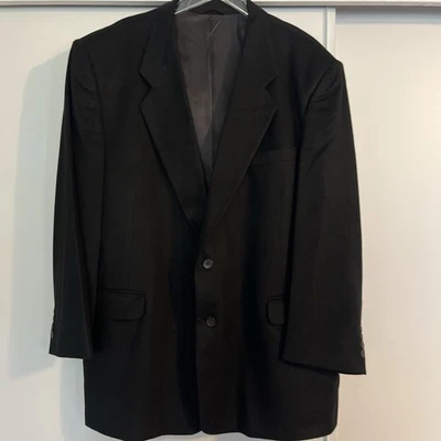 90s Vintage NOS 100% CASHMERE Fioravanti Couture NEW YORK BLACK Jacket Blazer - Image 1 of 4