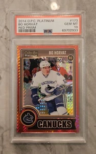 2014-15 OPC Platinum BO HORVAT Red Prism Rookie #/135 PSA 10 - Picture 1 of 2