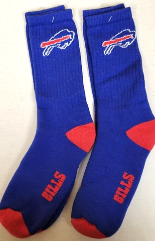NFL Buffalo Bills Men's Socks - Size 9-11 (2 Pairs) Team Colors Cover