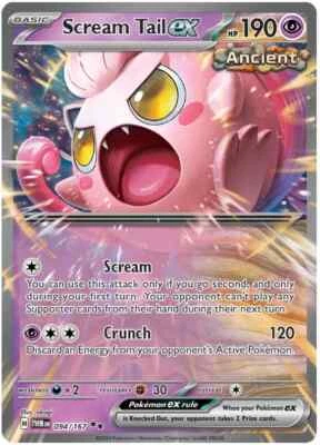 Scream Tail Ex 094/167 Twilight Masquerade Reverse Holo Pokémon NM/M Pack Fresh - Image 1 of 3