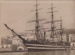 24x30 - L'Americo Vespucci dans le port d'Alger en 1951 - Vintage argentic print - Imagen 1 de 1