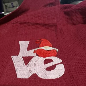 Toalla de té bordada personalizada Valentine Love - Imagen 1 de 3
