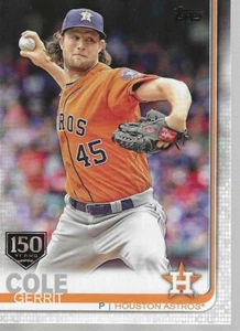 2019 Topps 150 Years of Baseball Gold Stamp Gerrit Cole card # 572 Houston Astro - Picture 1 of 1