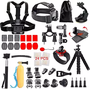 62 in One Accessories Starter Kit Compatible with Gopro Hero 12/11/10/9/8/Max/7/ - Picture 1 of 12