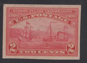 U.S. STAMP  #373    HUDSON-FULTON   IMPERFORATE  1909   MINT - Picture 1 of 2