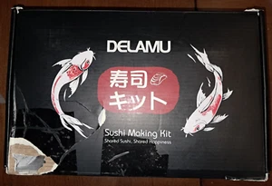 Delamu Sushi Making Kit ~ Sushi Kit for Beginners & Pros ~ Mats, Molds, Etc. - Picture 1 of 8