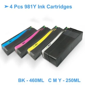 4 PIEZAS/CONJUNTO para Cartucho de Tinta Compatible HP981Y para HP 586dn 586f 556xh 586z - Imagen 1 de 5