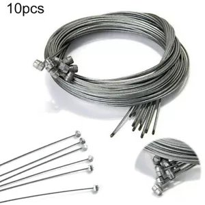 10Pcs 1.75m Bicycle Front Rear Brake Gear Inner Cable Wires Bike Cycle Wire - Picture 1 of 14