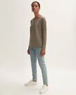 JIGSAW Soft Lyocell Long Sleeve Tee Top Size M Taupe Grey Relaxed Fit Excellent