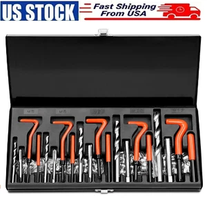 reparar roscas kit set Stripped Rethread Recoil Repair Metric M5 M6 M8 M10 M12 - Picture 1 of 5