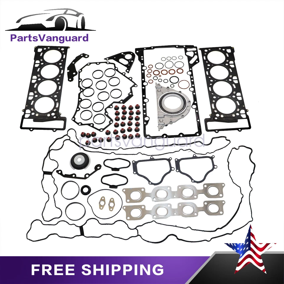Комплект уплотнений прокладок для капитального ремонта двигателя для BMW 550i 750Li X5 X6 E70 E71 F10 N63 4,4 л - Изображение 1 из 4