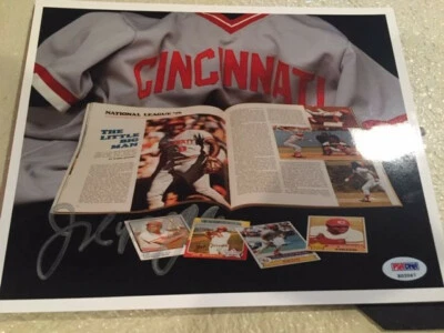 Joe Morgan Signed 8x10 Photo-PSA/DNA COA-Baseball Hall of Fame Cincinnati Reds - Image 1 of 3