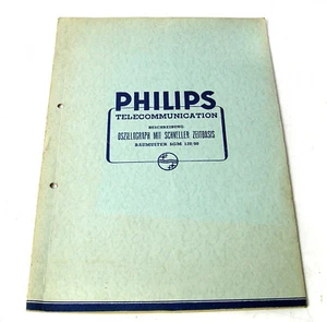 Philips Opis Oscylograf z szybką bazą czasową, typ SGM 120/00 - Zdjęcie 1 z 2