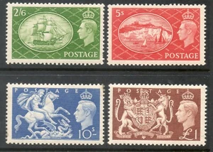 GB 1951 Festival Juego de Estampillas de Alto Valor SG509 - 512 R/M Estampillada sin montar o nunca montada Gato £100 (3) - Imagen 1 de 2