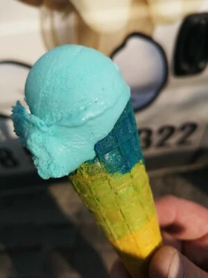 Himmelblau Eispulv. Softeis Speiseeispulver Anona Soft Spezial Azo frei 1x 1kg.