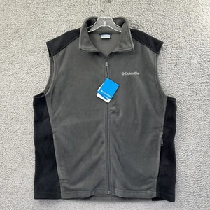 Columbia Steens Mountain Vest Fleece Full Zip Outdoor Travel Athletic Men's L - Picture 1 of 9