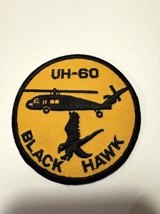UH-60 BLACK HAWK US ARMY AVIATION EMBROIDERED PATCH -Excellent Condition! - Picture 1 of 2