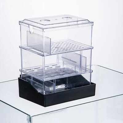 Overflow Box for Aquariums Hanging Filter Box 2 Tier Circulation Water Cleaning - Image 1 of 4