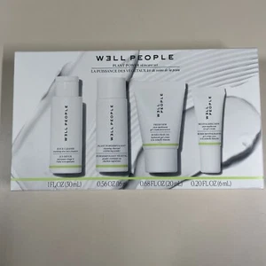 WELL PEOPLE PLANT POWER SKINCARE SET Cleanser, Exfoliant, Moisturizer, Eye Cream - Picture 1 of 3