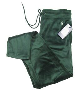 Polo Ralph Lauren Men's Green Velour Slim Fit Sleep Lounge Pants