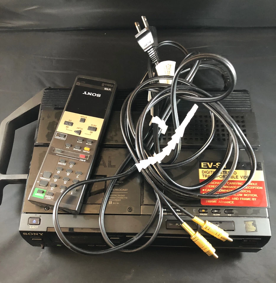Grabadora de casete de audio y video digital Sony modelo EV-S1 se enciende como está GS1.6 Foto 1 de 4