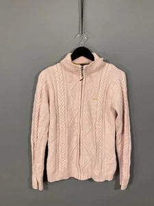HELLY HANSEN FULL ZIP Cardigan - Size Large - Pink - Great Condition - Women’s - Picture 1 of 5
