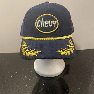 Chevy Hat GM Motors American Needle Corduroy Blue Snapback Cars Retro NEW - Picture 1 of 5