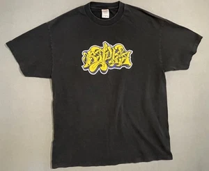 Vintage Y2K Graffiti Tshirt Men’s XL Black - Picture 1 of 6