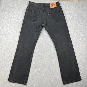 Jeans Levis 517 bootcut denim 34x32 uomo nero western cowboy rodeo pantaloni - Foto 1 di 11