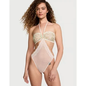 Victoria’s Secret SEHR SEXY Gänseblümchen Kette Stickerei Neckholder Teddy - Bild 1 von 7