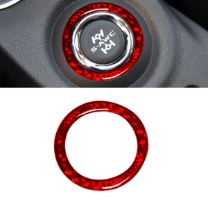 Cubierta de botón de interruptor 4x4 para consola de fibra de carbono roja para Mitsubishi Outlander 14-16 - Imagen 1 de 9