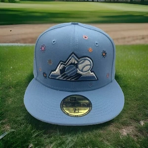 Gorra Colorado Rockies "Super Bloom" New Era 59Fifty Gorra Azul Cielo 7 3/4 H77 - Imagen 1 de 9