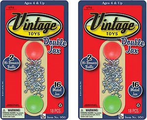 , Vintage Metal Jacks Game Set Retro Toys (2 Packs) Mini Jax - Picture 1 of 7