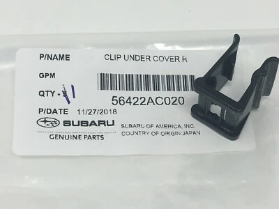 Clip protector contra salpicaduras radiador Subaru 2004-2021 Forester WRX STI 56422AC020 genuino Foto 1 de 2