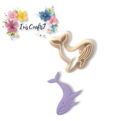 Whale 4 Polymer Clay Cutter - Earring Tool - Image 1 of 4