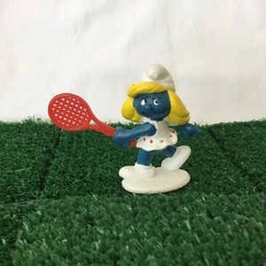 Schlümpfe Tennis Schlumpfine 20135 Vintage 1981 Schlumpf Spielzeug Figur Schleich Peyo - Bild 1 von 6