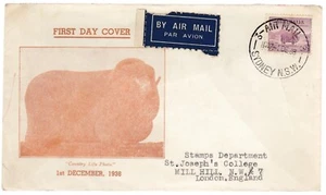 Australia 1938 FDC Merino Sheep - Picture 1 of 1