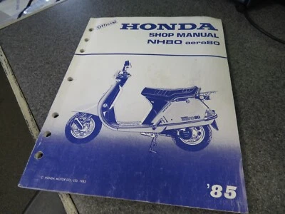 Honda Factory Shop Service Manual 1985 NH80 Aero 80 61GN300 - Image 1 of 4
