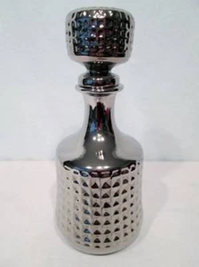 NWOB Zodax Morroco Platinum Carafe Decanter Stopper Diamond Design SR$86.40 - Picture 1 of 9