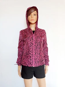 Coupe-vent à capuche rose et noir motif panthère | Etam - Picture 1 of 9