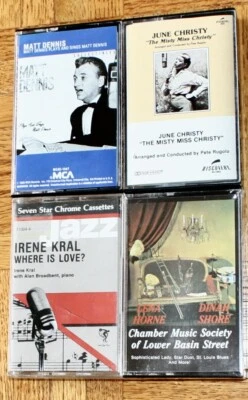 Christy Dennis Shore Horne Kral Swing Dixieland Cool Vocal Jazz  4 Lot Cassette  - Image 1 of 3