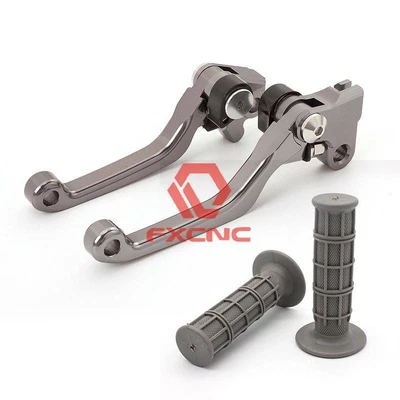 FXCNC para Honda CRF450L CRF450X 19 CNC Motorcross embrague palancas de freno con juego de empuñaduras Foto 1 de 4