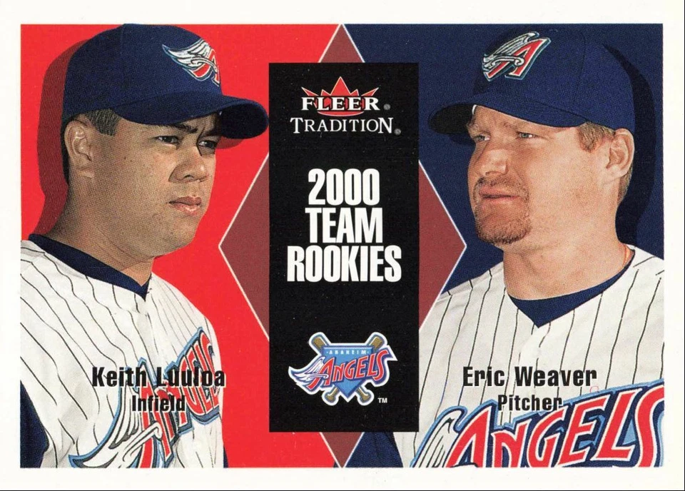 2000 Fleer Tradition Update Keith Luuloa Eric Weaver Anaheim Angels #U112 - Image 1 of 2