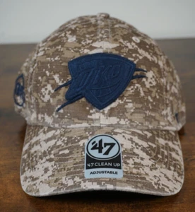 47 Brand Oklahoma City Thunder OKC Camo Camouflage Adjustable Clean Up Hat Cap - Picture 1 of 7