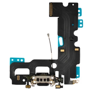 iPHONE 7 LADEBUCHSE DOCK CONNECTOR FLEX KABEL MIKROFON ANTENNE KOPFHÖRER SCHWARZ - Bild 1 von 7