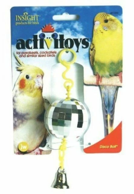 JW Pet Company Activitoy Disco Ball Small Bird Toy Colors Vary