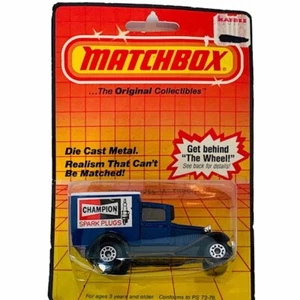 Matchbox Diecast Toy Car Truck Vtg Sealed MB 38 Model A Champion Spark Plugs BM1 - Picture 1 of 5