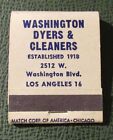 Matchbook - Washington Dyers Cleaners Los Angeles Ca Full
