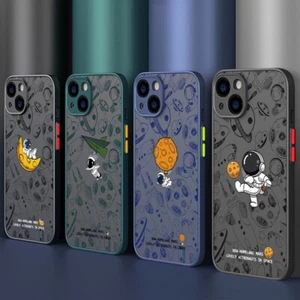Custodia per iPhone 16 Pro Max 15 14 13 12 11 XR astronauta protezione cellulare custodia bumper - Foto 1 di 23