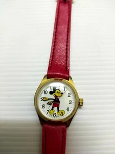Mickey Mouse Watch Vintage, Very Rare Disney Collectible 1970 Hong Kong - Picture 1 of 4
